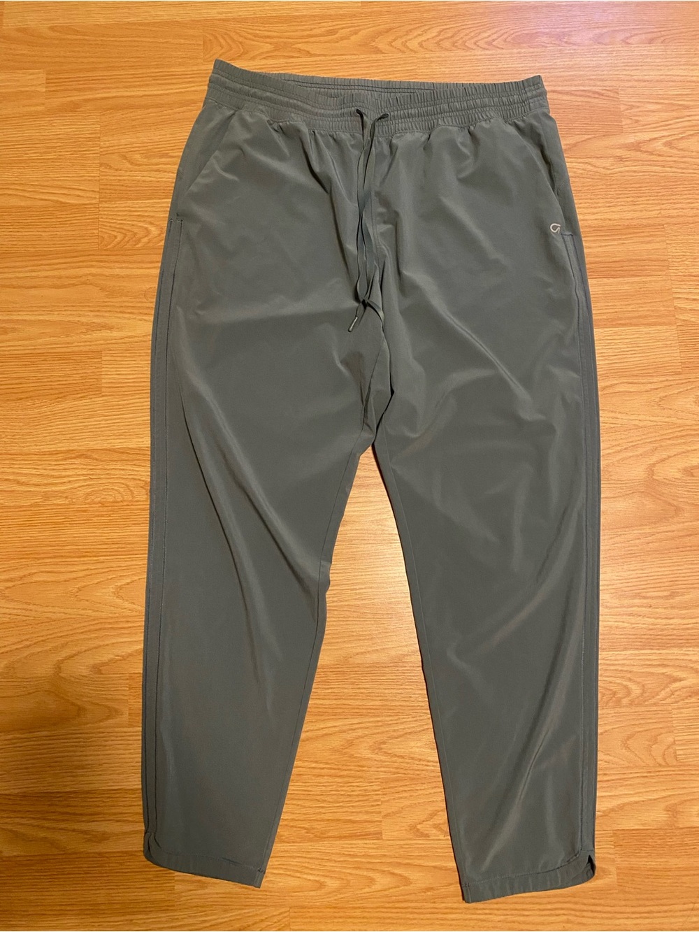 GapFit high rise trousers pull on pants green cropped size large